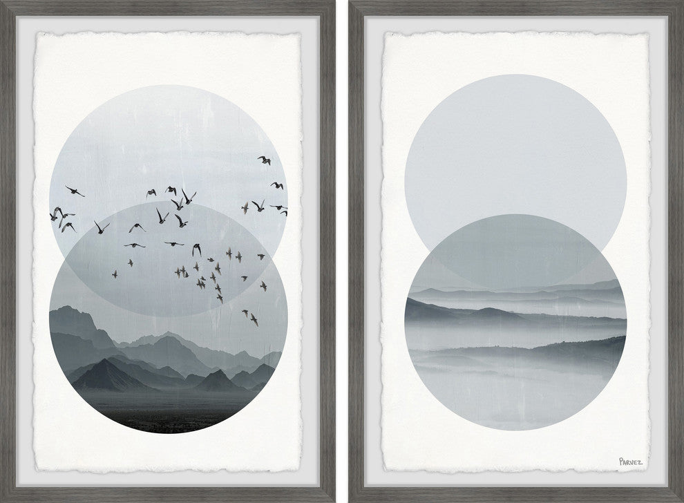 Twilight Paradise Diptych, 24"x18"