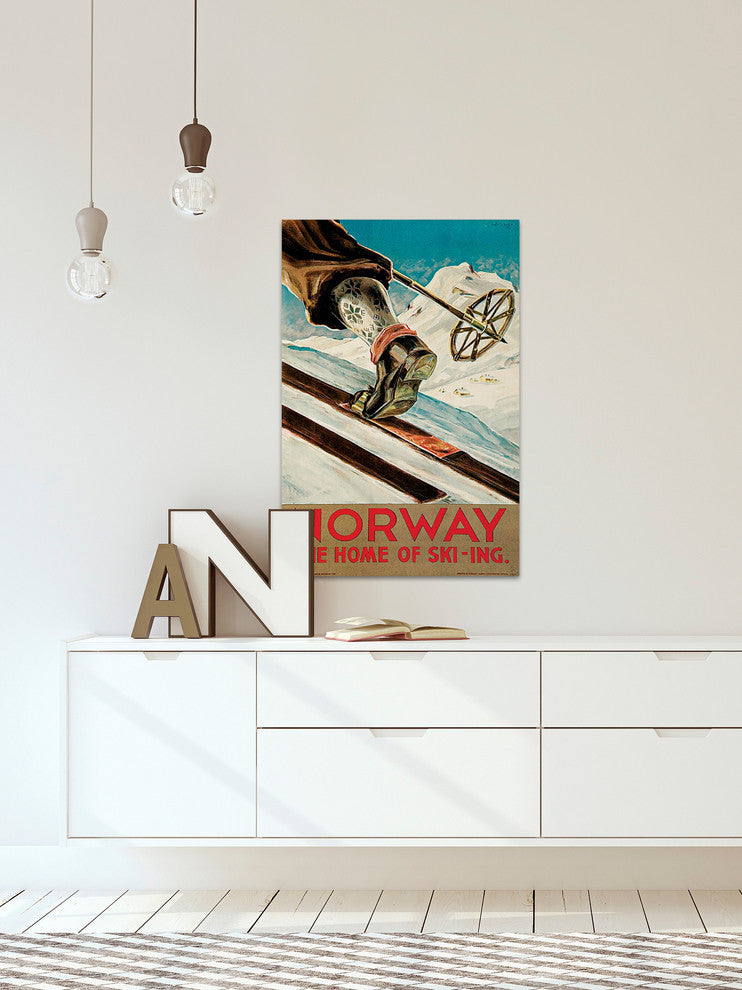 "Norway" Painting Print on Wrapped Canvas, 40"x60"