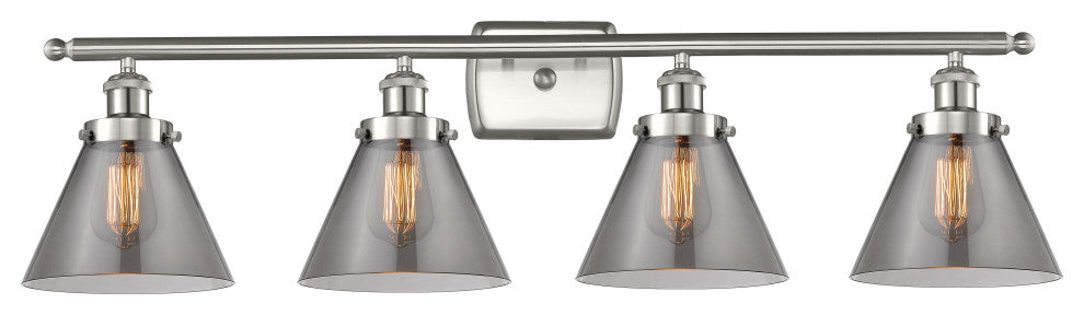 INNOVATIONS LIGHTING 916-4W-SN-G43 Large Cone 3 Light Bath Vanity Light