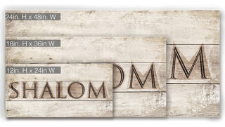 Ready2HangArt Inspirational 'Shalom I' Wrapped Canvas Wall Art