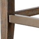 Retro Charcoal Gray Bar Counter Stool, Back Cushion Nailhead Wood Midcentury