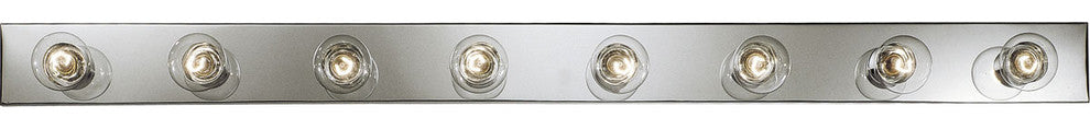 Broadway 8-Light Bath Strip, Polished Chrome