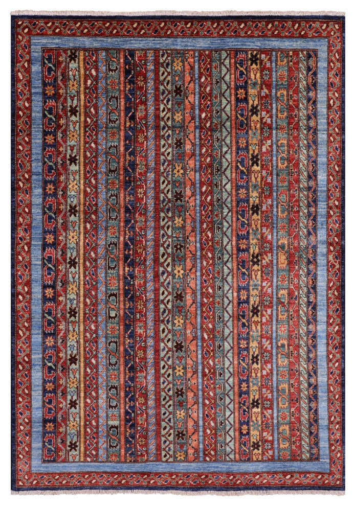 5' 0" X 7' 0" Persian Gabbeh Shall Hand-Knotted Rug Q5005
