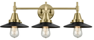 Innovations 447-3W-AB-M6-BK Caden 3 Light Bath Vanity Light, Antique Brass