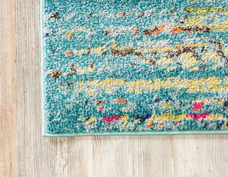 Unique Loom Turquoise Chagall Vita 2' 0 x 6' 7 Runner Rug