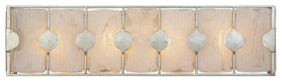 Uttermost Rene 4 Light Swirl Glass Vanity