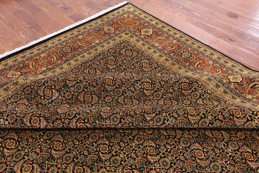 9' 1" X 16' 2" Persian Hill Herati Hand Knotted Wool Rug Q10552