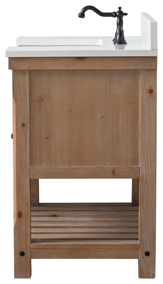 Wesley 36" Bathroom Vanity, Weathered Natural