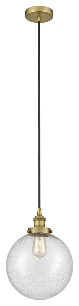 Innovations 616-1PH-BB-G204-10-LED 1-Light Mini Pendant, Brushed Brass