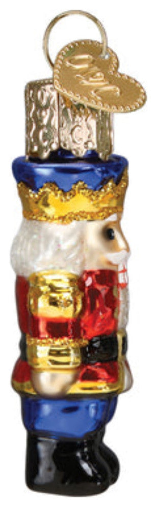 Old World Christmas Mini Nutcracker Soldier Blown Glass Holiday Tree Ornament