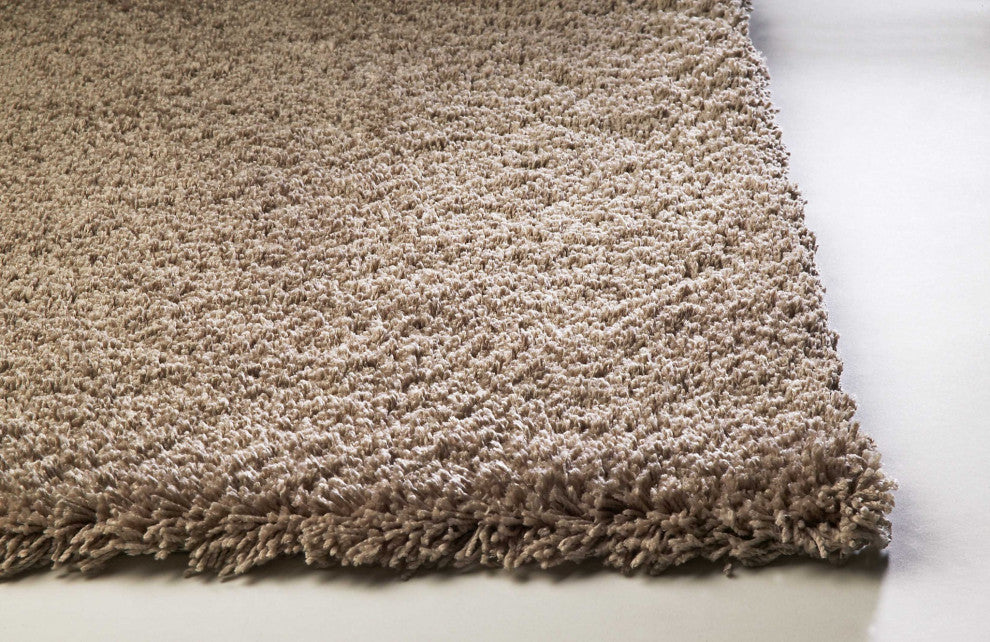 HomeRoots 9' x 13' Polyester Beige Area Rug