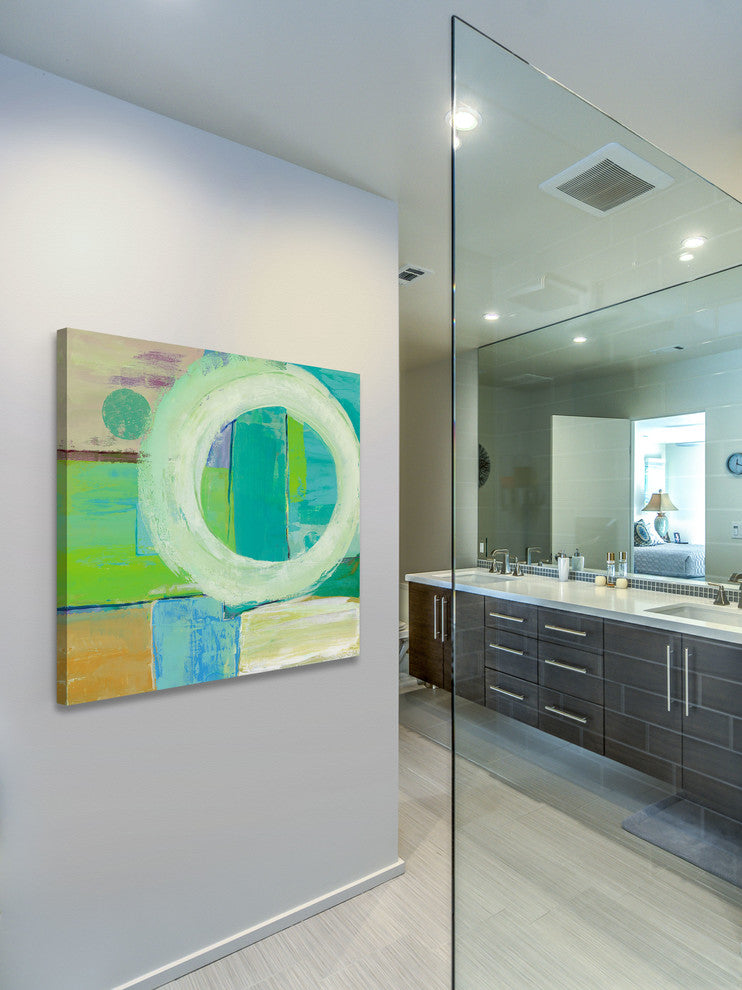 "Energy Wave I" Painting Print on Canvas by Julie Joy