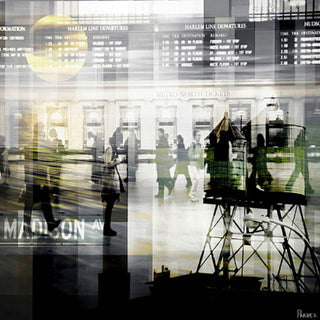 "NY Moving" Fine Art Canvas Print, 24"x24"