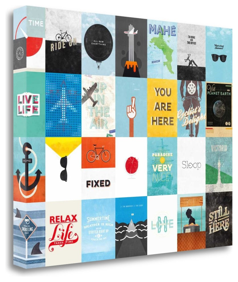 "Leisure Travel Vacation" By Hannes Beer, Giclee Print on Gallery Wrap Canvas