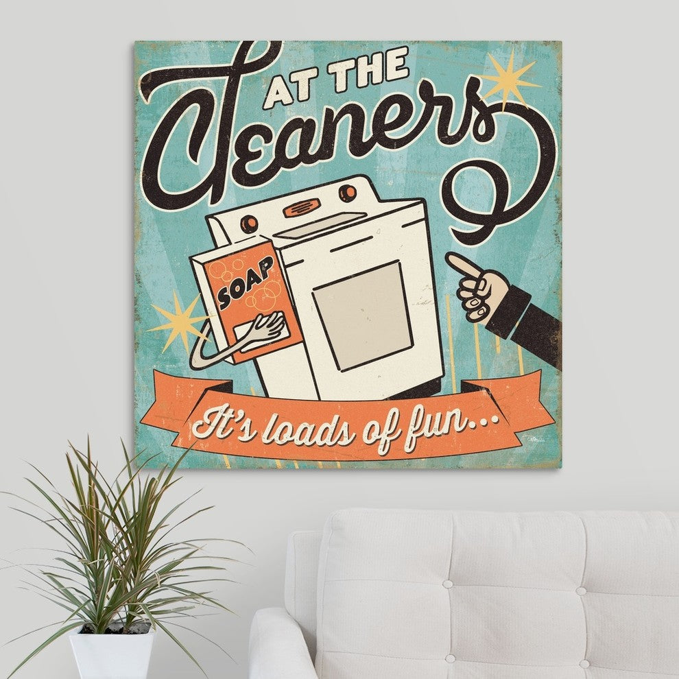 The Cleaners II Wrapped Canvas Art Print, 30"x30"x1.5"