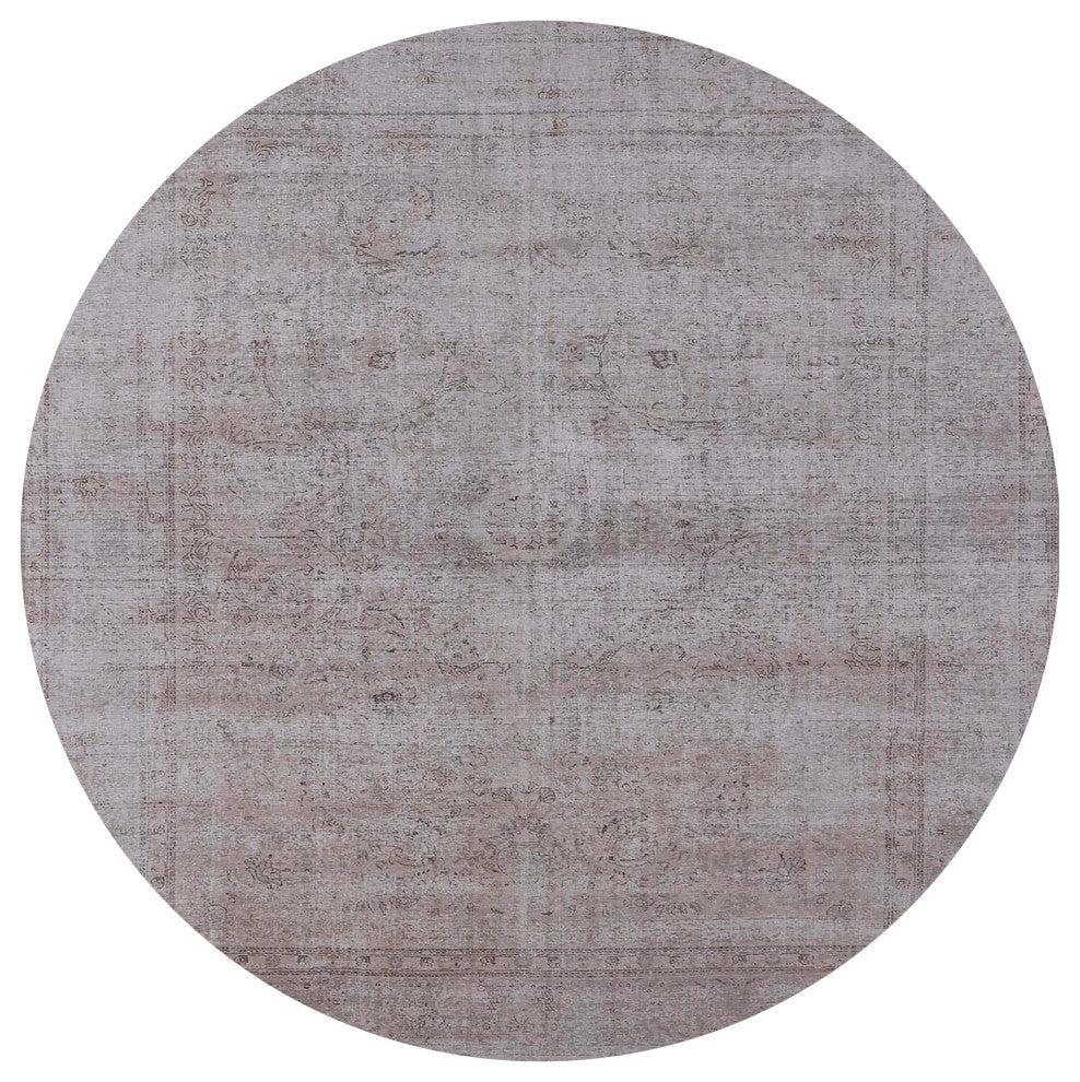 Ahgly Company Indoor Round Mid-Century Modern Area Rugs, 3' Round