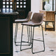 Picket House Furnishings Collins Metal Bar Stool Set, Gray