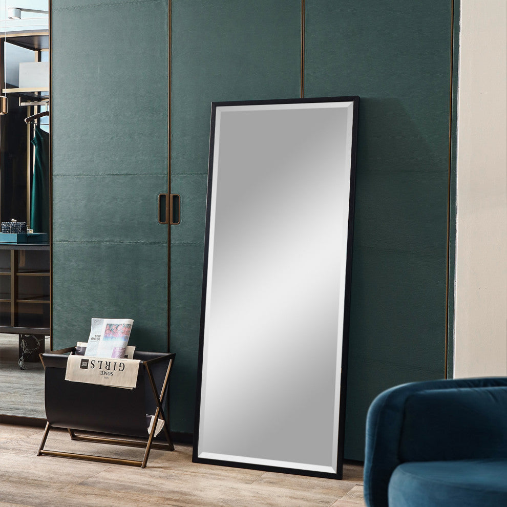 Solna Full-Length Leaner Mirror, Black