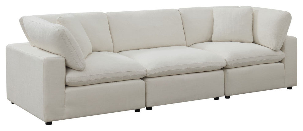 Haven Living Room Set, Beige, 3-Piece