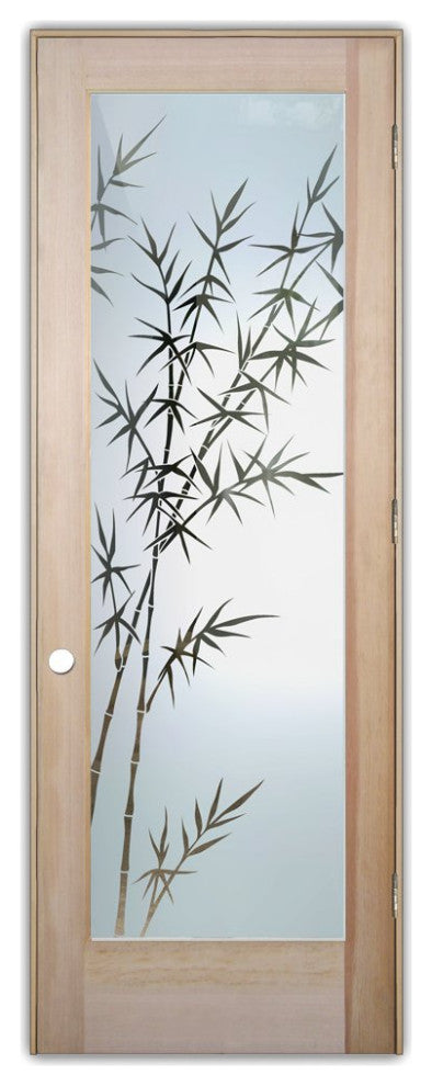 Interior Prehung Door or Interior Slab Door - Bamboo Forest - Douglas Fir...