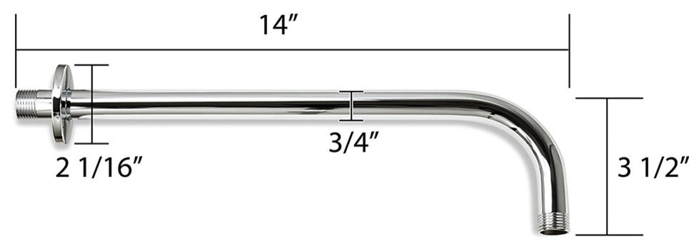 Spiritus Chrome Rain Fall Shower Set