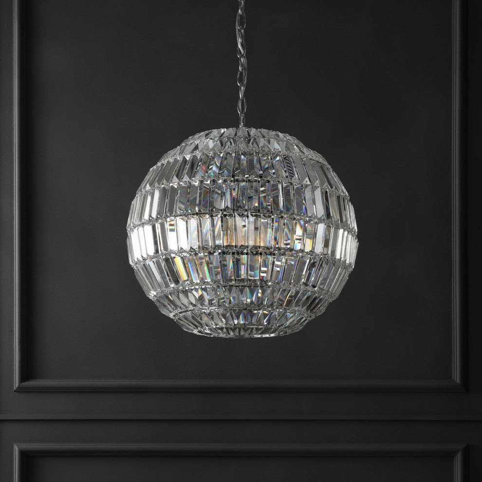 Safavieh Couture Demarco Small Crystal Chandelier Chrome