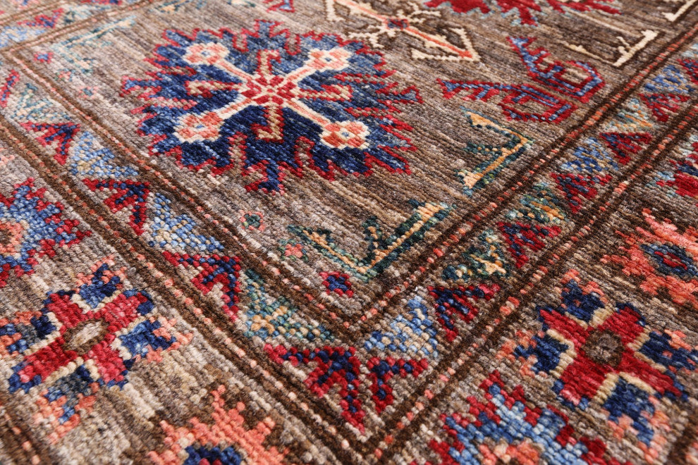 2' 0" X 5' 10" Super Kazak Hand-Knotted Wool Runner Rug Q10301