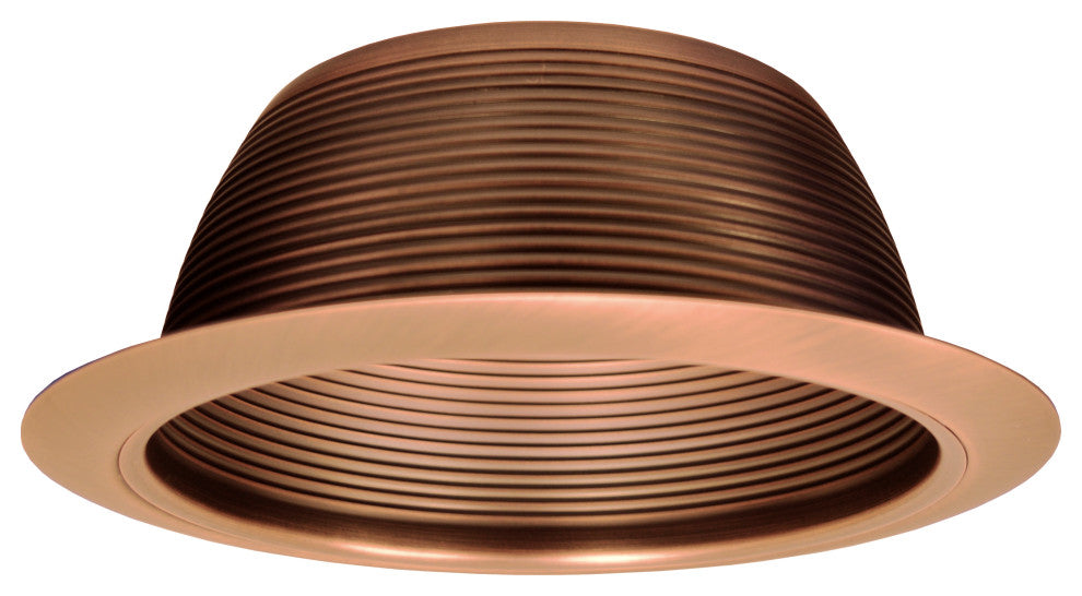 NICOR 6 inch White Recessed Baffle Trim, Bronze