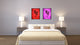 Dragon Chinese Zodiac Purple Print on Canvas with Picture Frame, 22"x29"