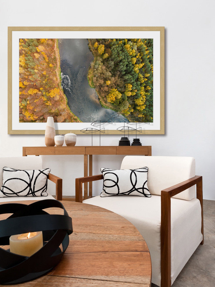 "Lazy River" Framed Print by Karolis Janulis