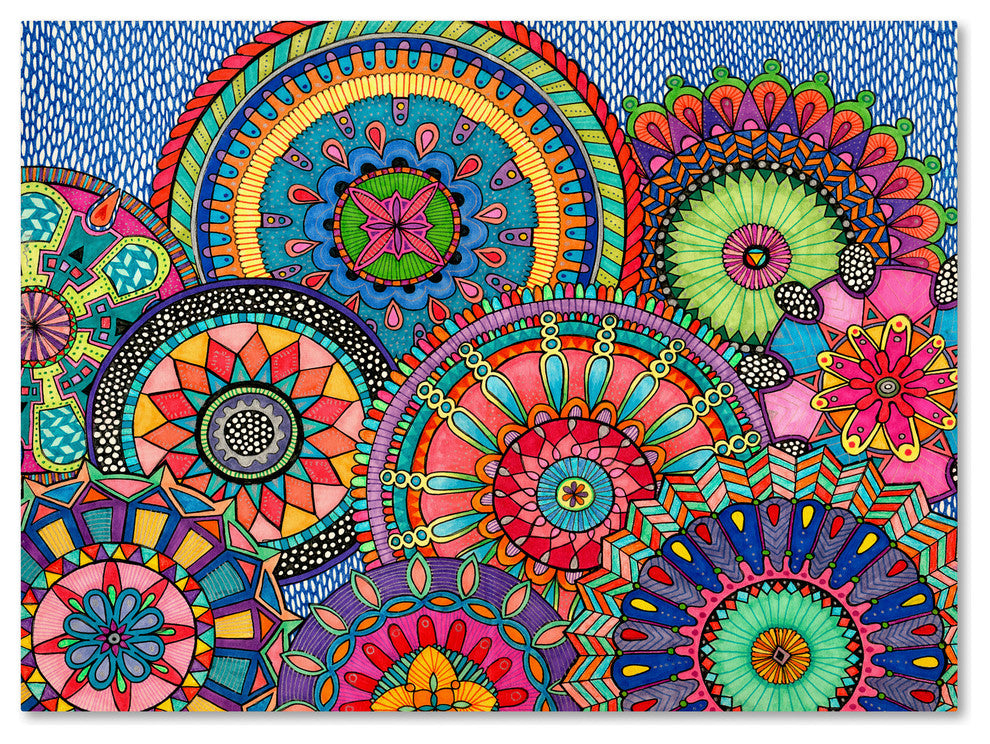 Hello Angel ''Mandala Parade'' Canvas Art, 32x24