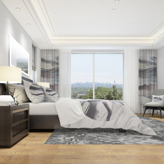 Circle Marble Ii Geometric Duvet Cover Set, Full/Queen