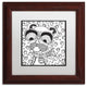 Hello Angel ''Cool Pooch'' Art, Wood Frame, White Mat, 11x11