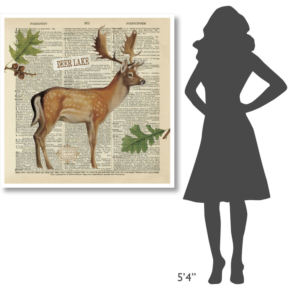 "Lodge Collage III" Digital Paper Print by Katie Pertiet, 42"x42"