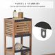 Bathroom Storage Cabinet, Compact Freestanding Linen Cabinet for Small Spaces, Elements
