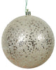 Vickerman N592038Dq 8" Champagne Sequin Ball Ornament