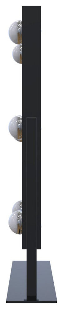 Hollywood Tri Tone LED Makeup Mirror with 360 Degree Swivel, Black