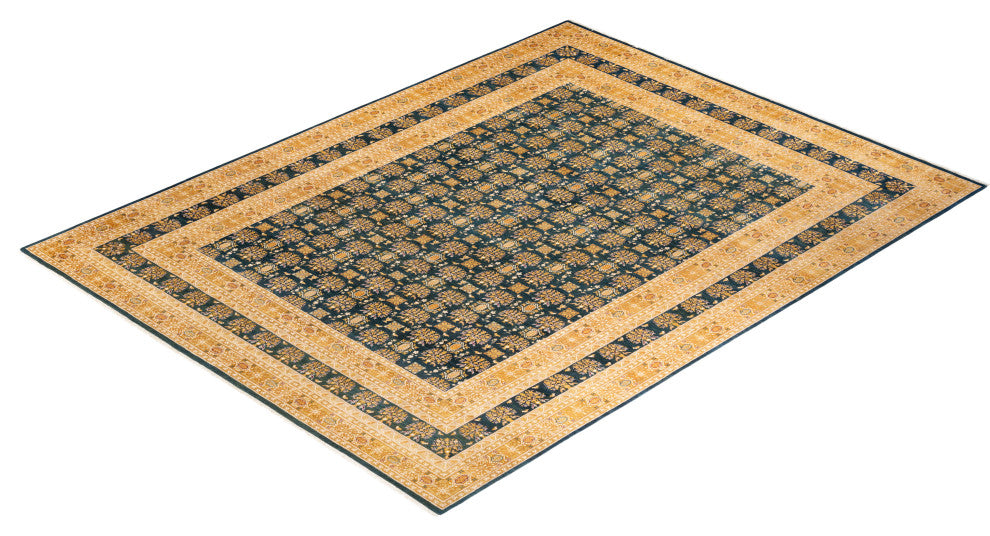 Mogul, One-of-a-Kind Hand-Knotted Area Rug Green, 9' 3 x 11' 10