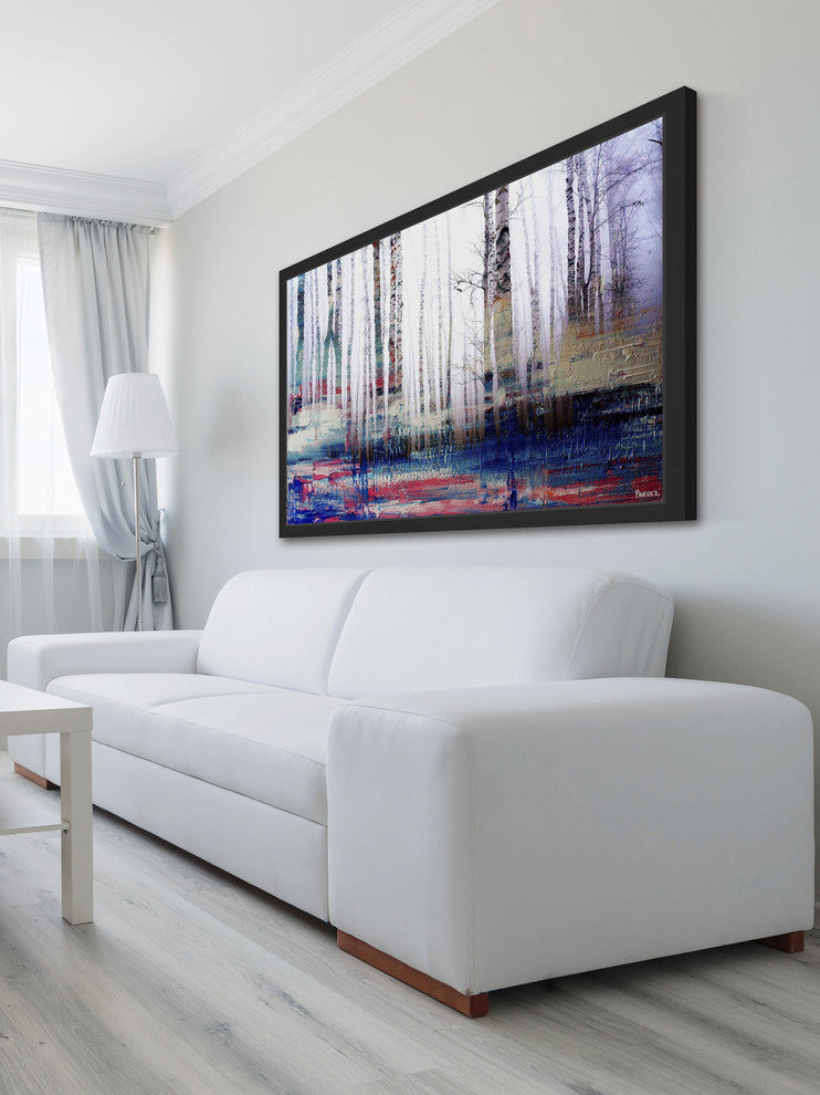 Parvez Taj "Shaded Colors" Framed Painting Print, 24"x16"