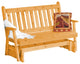 Cedar Traditional English Glider, Natural Stain, 6 Foot