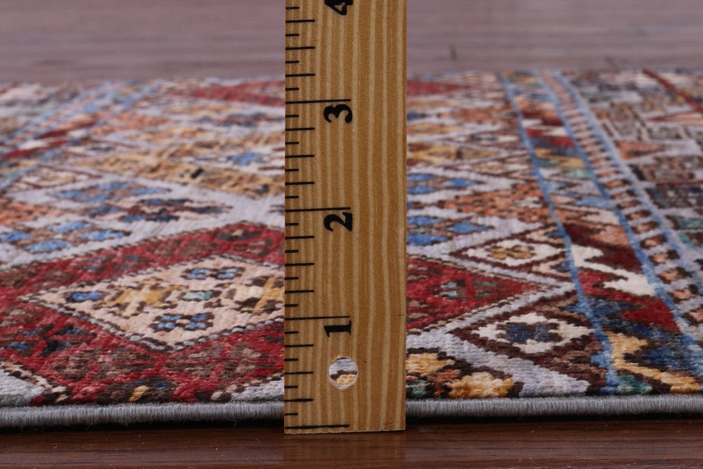 2' 8" X 4' 1" Handmade Khorjin Super Kazak Wool Rug - Q12338