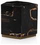 Shep End Table, Polished Petrified Wood