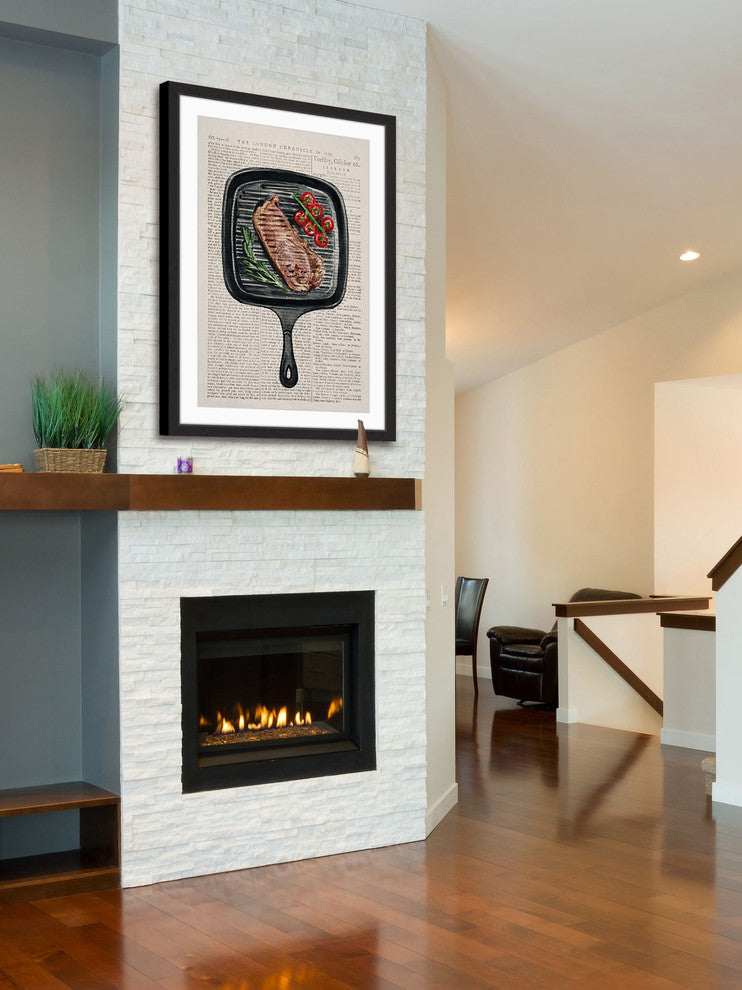 "Sizzling" Framed Painting Print, 24"x36"