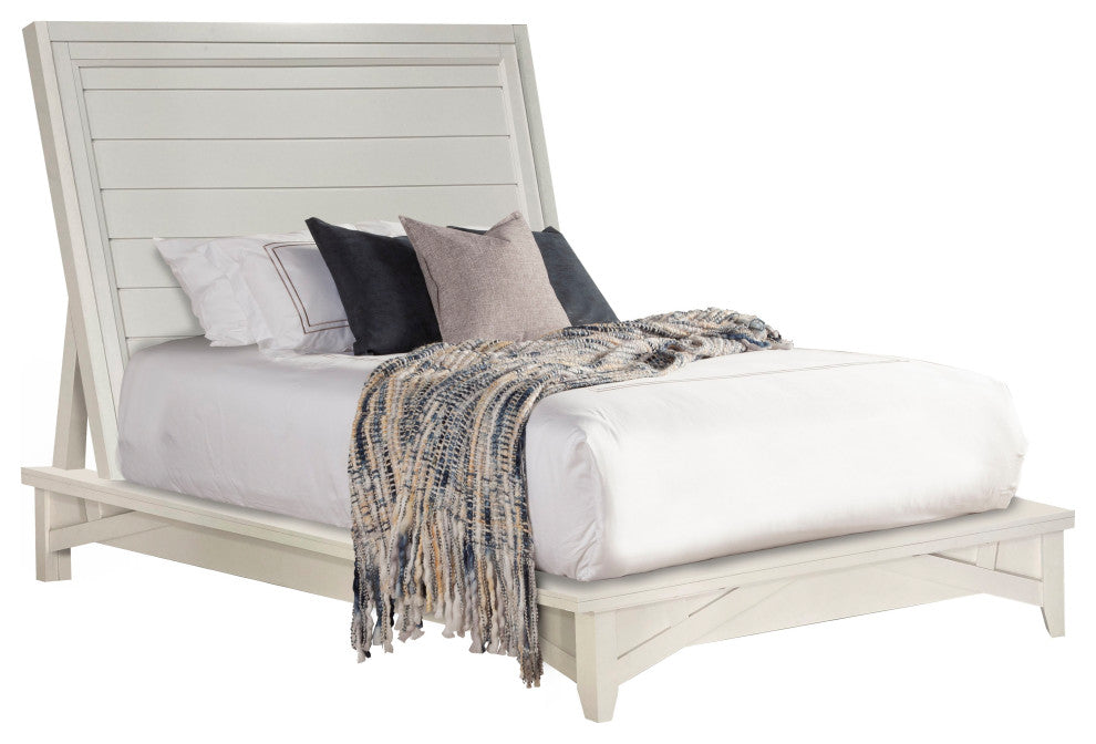 King Platform Bed With 2 Nightstands, Queen