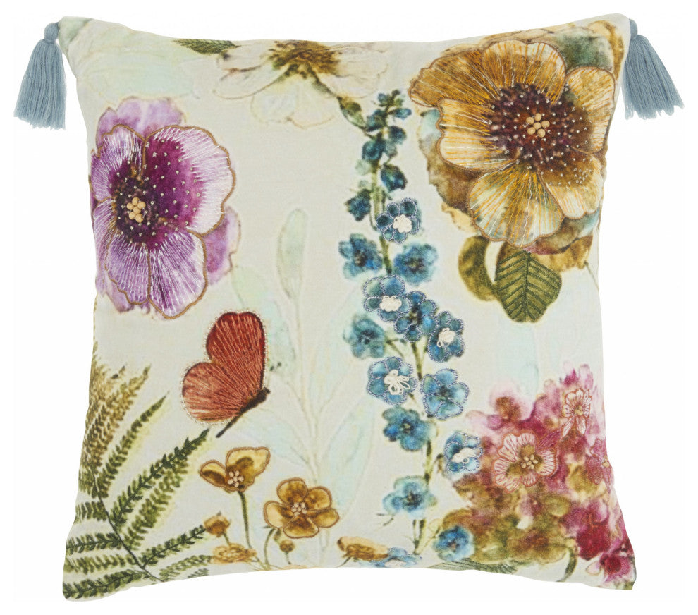 Colorful Handcrafted Accent Throw Pillow