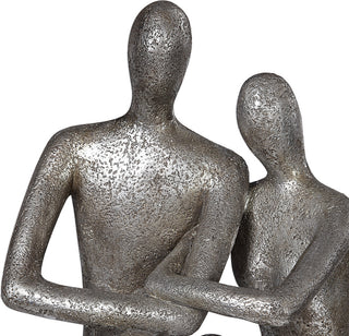 Courtship Antique Nickel Figurine