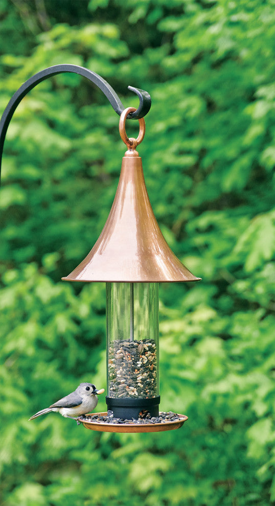 Castella Bird Feeder, Polished Copper
