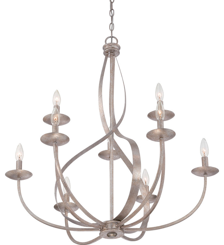 Quoizel SER5009IF Nine Light Chandelier Serenity Italian Fresco
