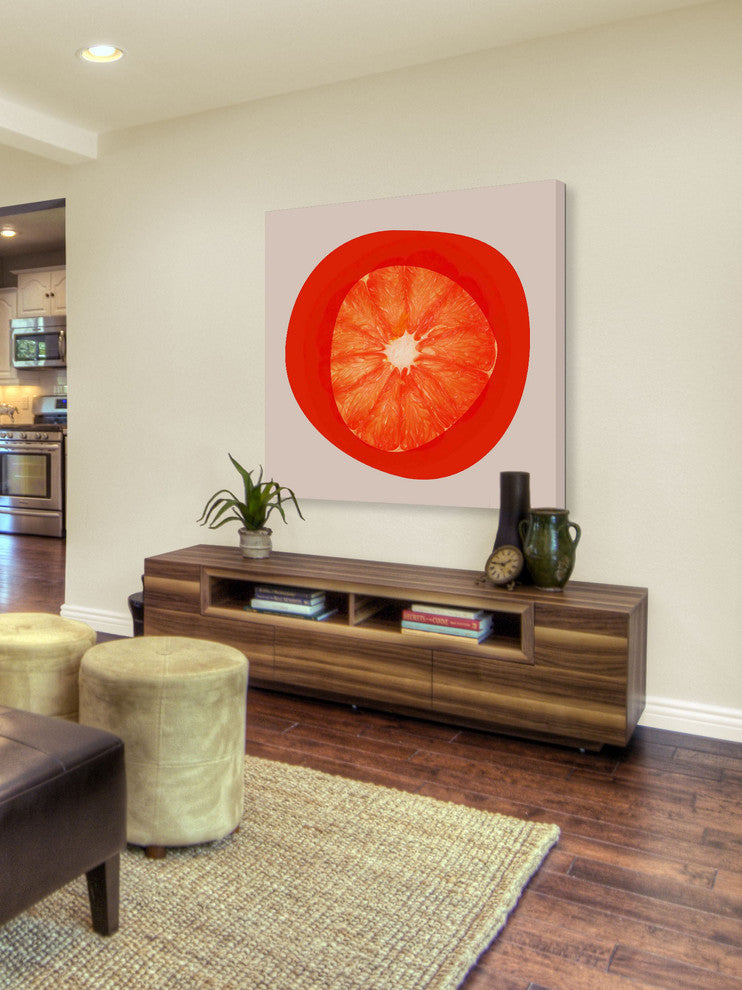 "September Orange 2" Painting Print on Canvas by Irena Orlov