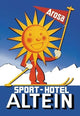 Sport Hotel Altein: Sun - Headed Skier - Fine Art Giclee Print 24" x 36"